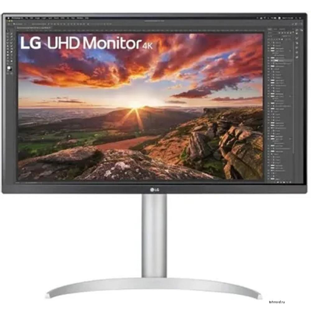 LCD LG 27" 27UP850K-W {IPS 3840x2160 60Hz 5ms 400cd 1200:1 2xHDMI2.0 DisplayPort1.4 3xUSB3.0 USB-C(90W PD) 2x5W FreeSync VESA}