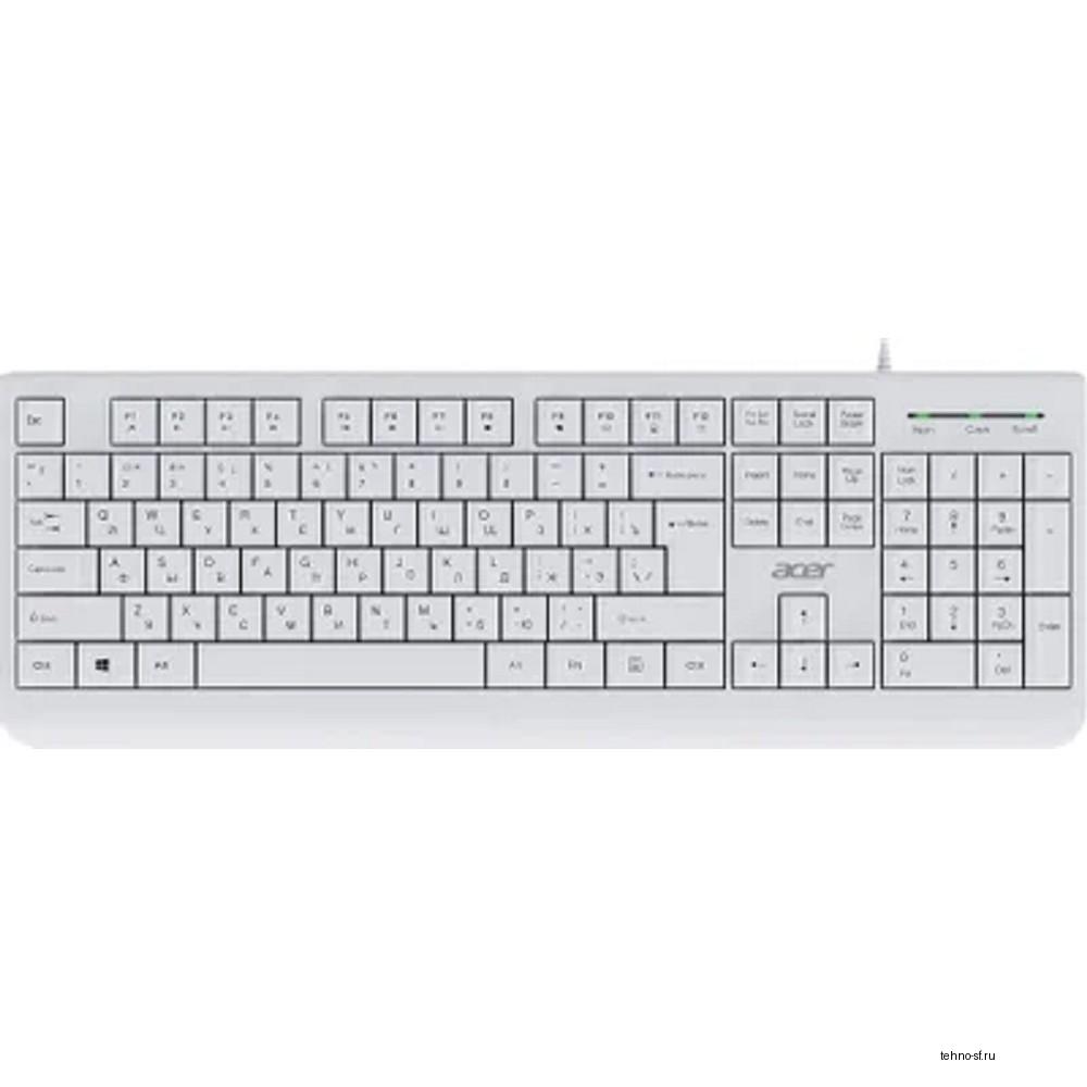 Acer OKW400 white USB Multimedia (ZL.KBDEE.01B) каб.:1.8м Клавиатура проводная