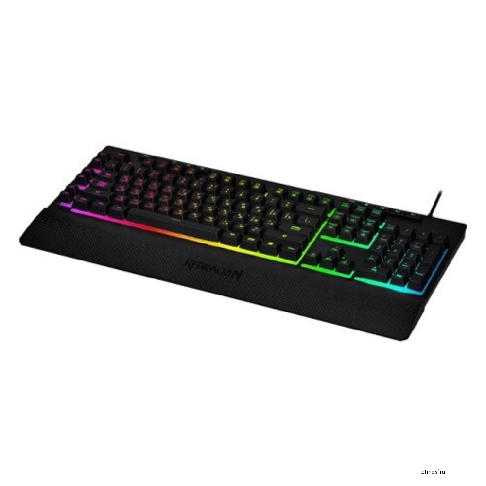 Redragon Клавиатура Shiva  RU [77689] {Проводная игровая, RGB, 26 anti-ghost keys }