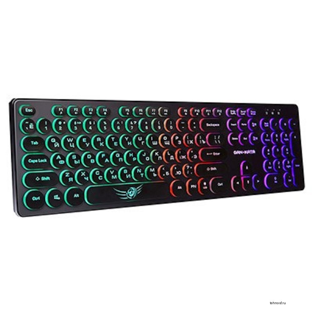 Dialog Gan-Kata Клавиатура KGK-16U BLACK - игровая с RGB-подсветкой, USB, черная