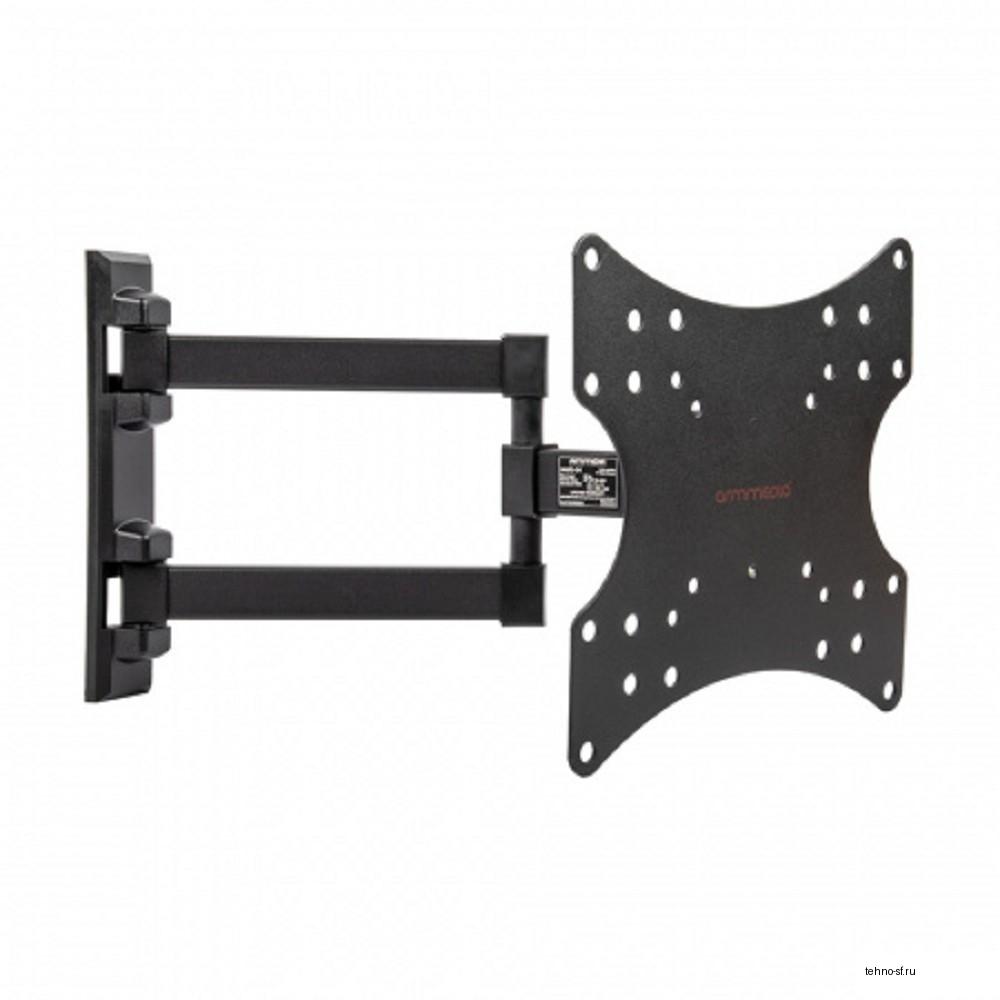 Arm Media MARS-04 черный 20"-43" макс.20кг настенный поворот и наклон