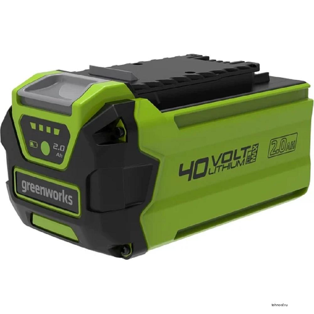 Greenworks G40CS30IIK2 Цепная пила аккумуляторная , 40V, 30 см,  с 1* АКБ 2А*ч и ЗУ [2007807UA]